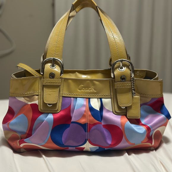 Coach Handbags - Coach Soho Signature Pleated Tote.